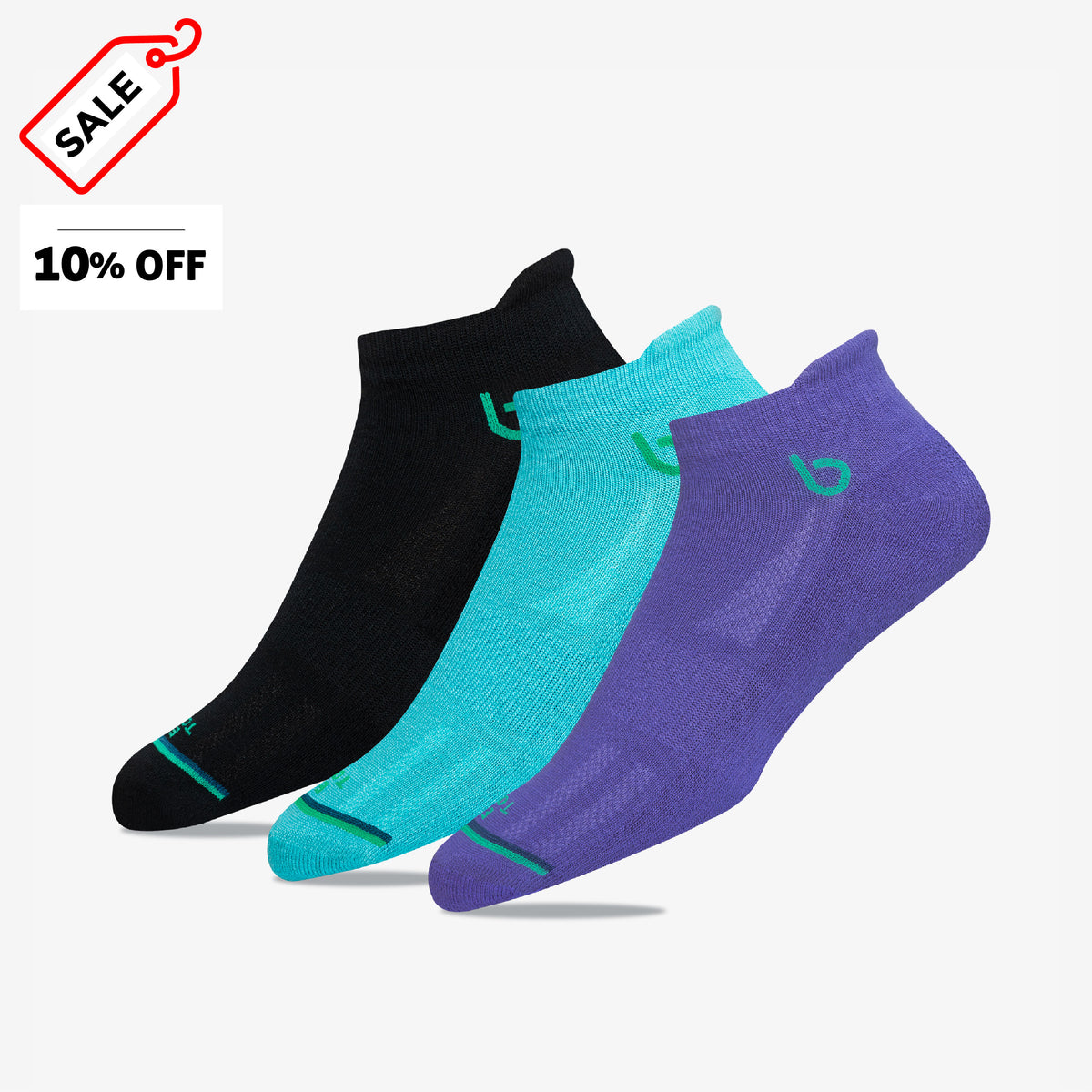 BAMBOS Ultra Soft Women's Athletic Socks, Pack of 3 Soxco