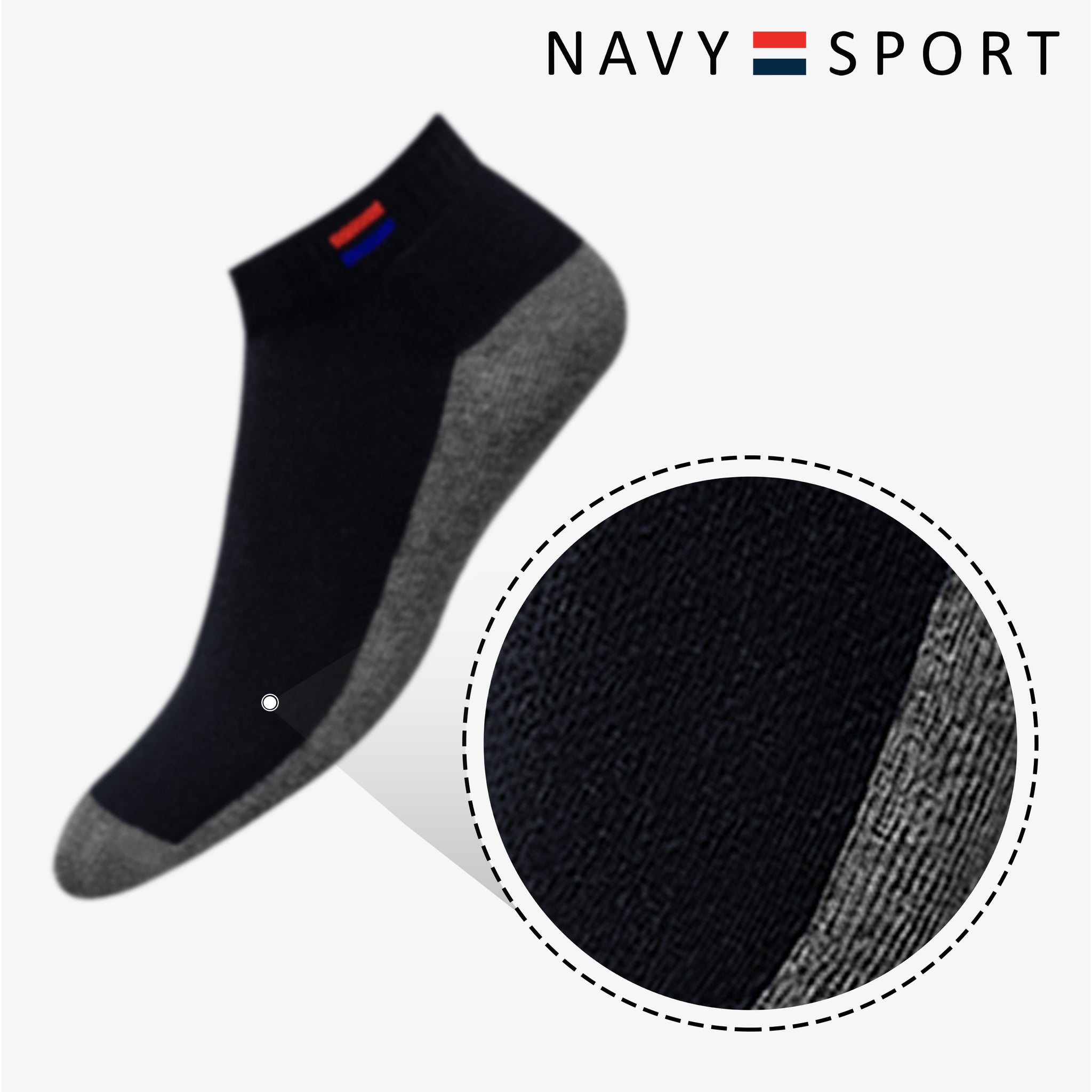 Men's Low Cut Ankle Socks 4-Pack - Pearl Fiber Odor Control Sport Socks